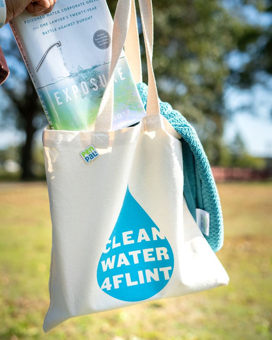 #CleanWater4Flint Canvas Tote Bag