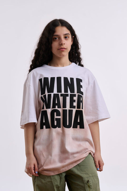 Wine, Water, Agua.